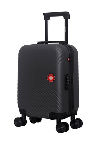 Maleta de cabina low cost (XS) Spiez - 46 cm  - Negro, rojo y plateado