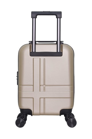 Maleta de cabina low cost (XS) Uster - 46 cm  - Negro, beige, rojo y plateado