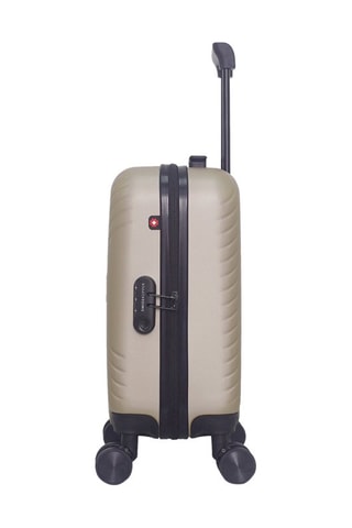 Maleta de cabina low cost (XS) Spiez - 46 cm  - Negro, beige, rojo y plateado