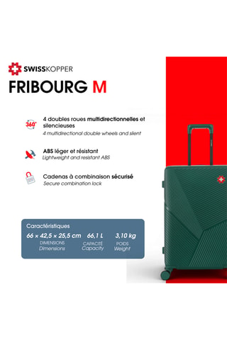 Maleta mediana Fribourg (M) - 66 cm - Azul oscuro