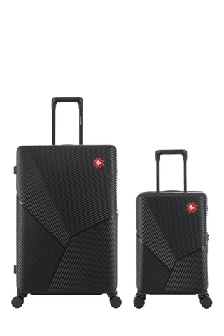 Maleta de cabina low cost y maleta grande Fribourg (XS/L) - 55/76 cm - Negro