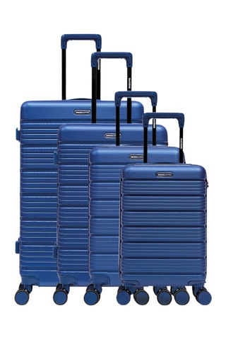 Juego de 4 maletas Lugano (XS/S/M/L) - 52/55,5/65,5/74,5 cm - Azul marino