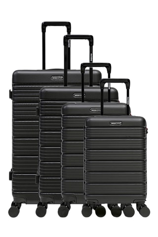Juego de 4 maletas Lugano (XS/S/M/L) - 52/55,5/65,5/74,5 cm - Negro