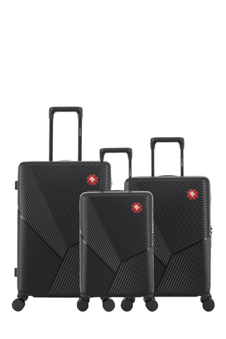 Juego de 3 maletas Fribourg (XS/S/M) - 55/59/66 cm - Negro