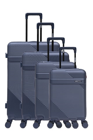 Juego de 4 maletas Wholen (XS/S/M/L) - 52/56/66,5/75,5 cm - Azul oscuro