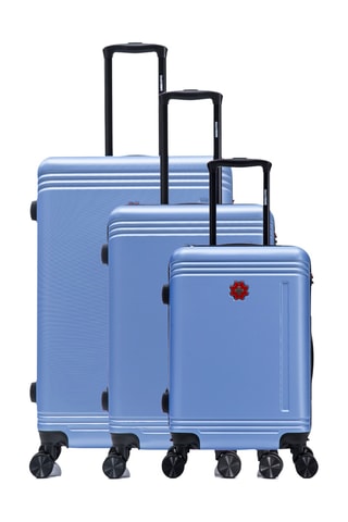 Juego de 3 maletas Gstaad (S/M/L) - 55/65/75 cm - Azul
