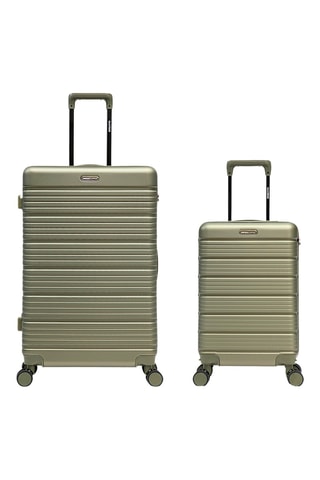 Maleta de cabina y maleta grande Lugano (S/L) - 55,5/74,5 cm - Verde