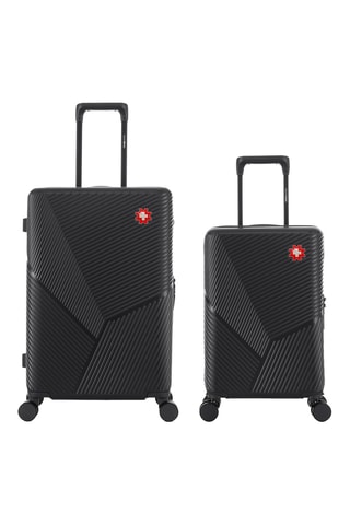 Maleta de cabina low cost y maleta mediana Fribourg (XS/M) - 55/66 cm - Negro