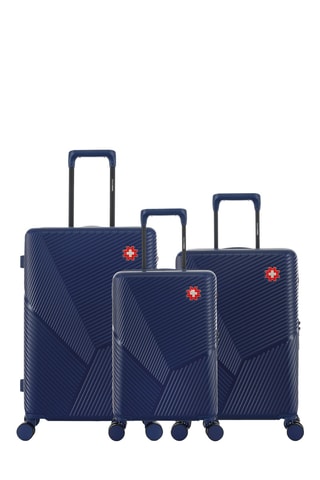 Juego de 3 maletas Fribourg (XS/S/M) - 55/59/66 cm - Azul oscuro