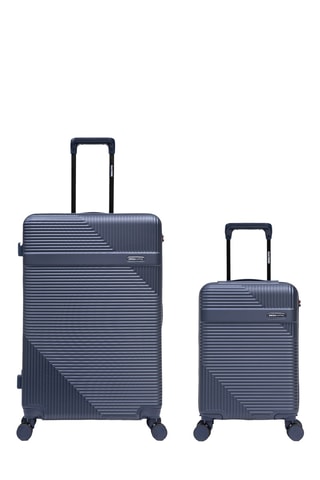 Maleta de cabina low cost y maleta grande Wohlen (XS/L) - 52/75,5 cm - Azul oscuro