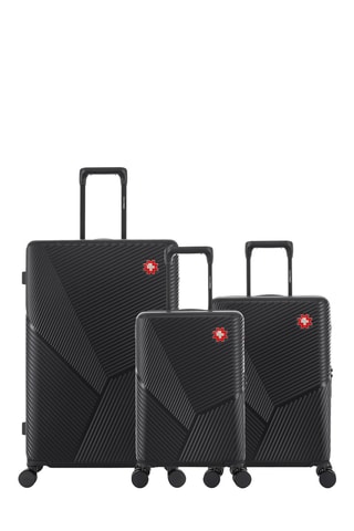 Juego de 3 maletas Fribourg (XS/S/L) - 55/59/76 cm - Negro