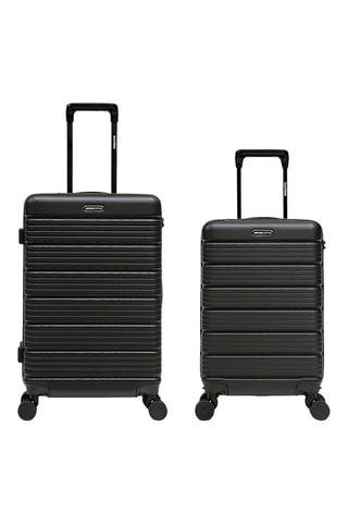 Maleta de cabina y maleta mediana Lugano (S/M) - 55,5/65,5 cm - Negro