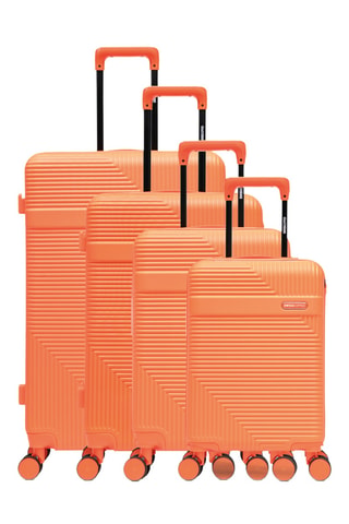Juego de 4 maletas Wholen (XS/S/M/L) - 52/56/66,5/75,5 cm - Naranja