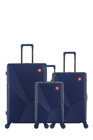 Juego de 3 maletas Fribourg (XS/M/L) - 55/66/76 cm - Azul oscuro