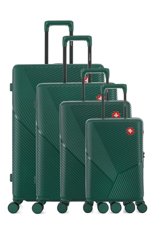 Juego de 4 maletas Fribourg (XS/S/M/L) - 55/59/66/76 cm - Verde oscuro