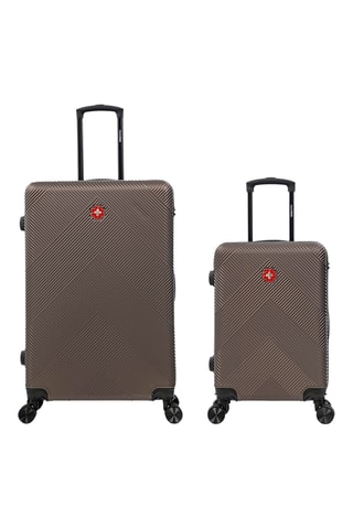 Maleta de cabina y maleta grande Olten (S/L) - 57/76,5 cm - Marrón