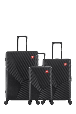 Juego de 3 maletas Fribourg (XS/M/L) - 55/66/76 cm - Negro