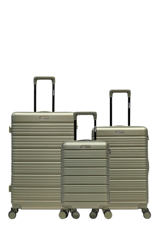 Juego de 3 maletas Lugano (XS/M/L) - 52/65,5/74,5 cm - Verde