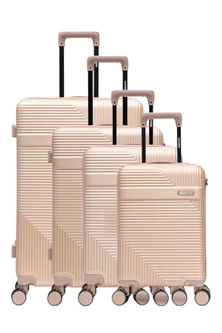 Juego de 4 maletas Wohlen (XS/S/M/L) - 52/56/66,5/75,5 cm - Beige