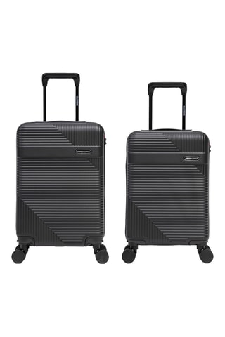 Maleta de cabina low cost y maleta de cabina Wohlen (XS/S) - 52/56 cm - Negro