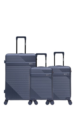Juego de 3 maletas Wohlen (XS/S/L) - 52/56/75,5 cm - Azul oscuro