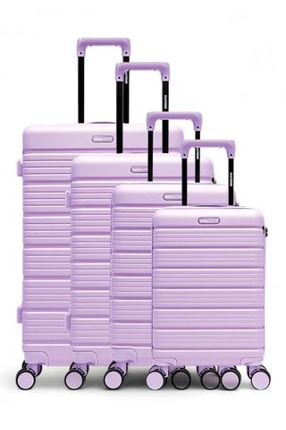 Juego de 4 maletas Lugano (XS/S/M/L) - 52/55,5/65,5/74,5 cm - Violeta