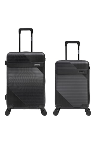 Maleta de cabina y maleta mediana Wohlen (S/M) - 56/66,5 cm - Negro