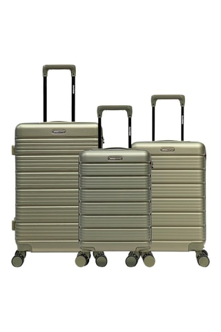 Juego de 3 maletas Lugano (XS/S/M)  - 52/55,5/65,5 cm - Verde