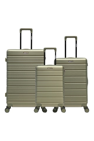 Juego de 3 maletas Lugano (S/M/L) - 55,5/65,5/74,5 cm - Verde