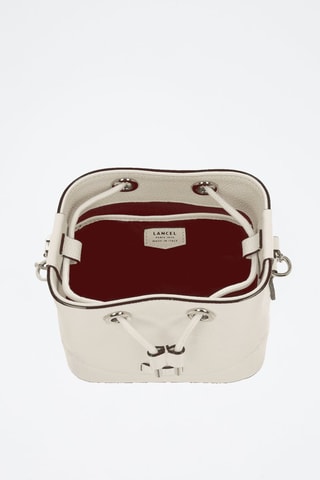 Kalfsleren Buideltas Ninon De Lancel - Wit