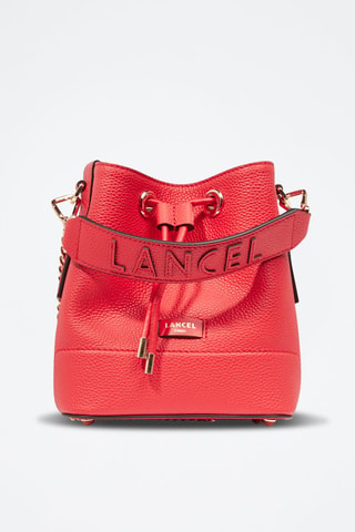Sac seau en cuir Ninon - Rouge