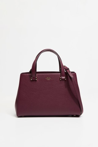 Leren Handtas Lettrines - Bordeauxrood
