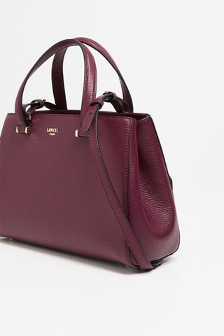 Leren Handtas Lettrines - Bordeauxrood