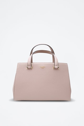 Leren Handtas Lettrines - Beige