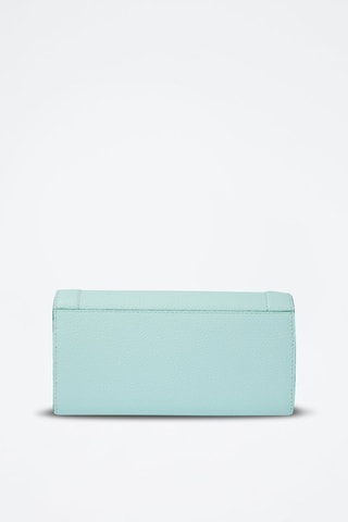 Leren Clutch Ninon - Zeegroen