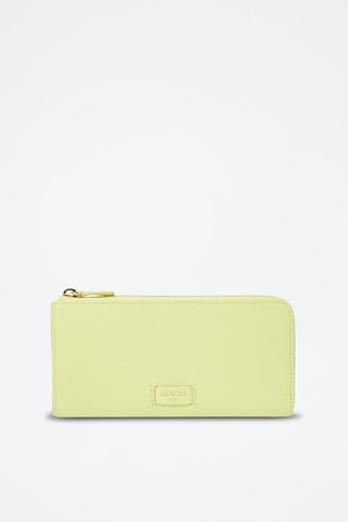 Leren Clutch Ninon - Limoengroen