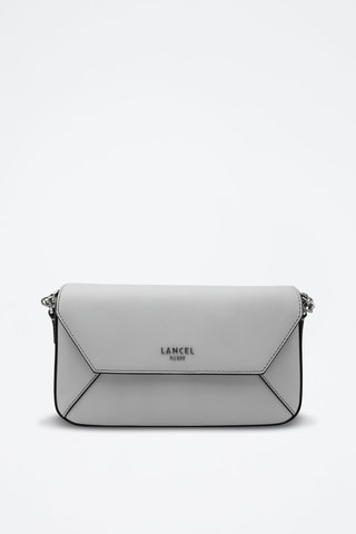 Leren Clutch Lettrines - Grijs