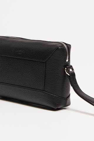 Leren Clutch Graphic - Zwart