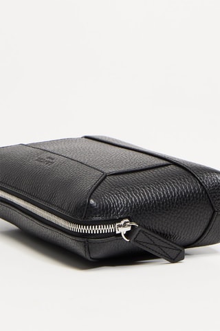 Leren Clutch Graphic - Zwart