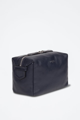 Leren Toilettas Néo pop - Marineblauw