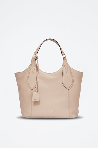 Leren Trendy Handtas Alphonse - Beige