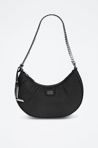 Trendy Handtas Re-nee - Zwart en Zilverkleurig
