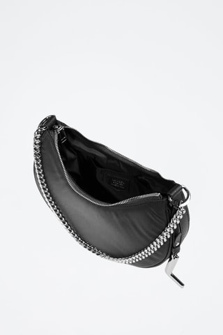 Trendy Handtas Re-nee - Zwart en Zilverkleurig