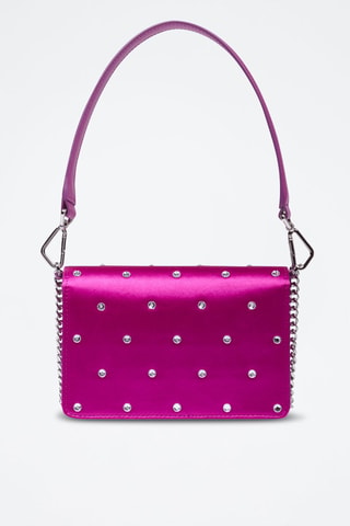 Leren Trendy Handtas Angele Mini - Fuchsia