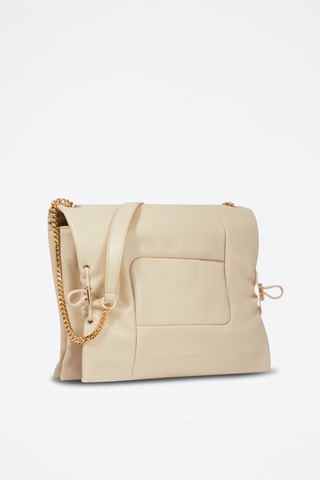 Leren Schoudertas Billie - Beige