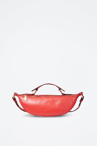 Leren Schoudertas Origami - Rood