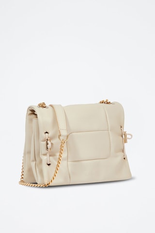 Leren Schoudertas Billie - Beige