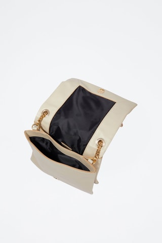 Leren Schoudertas Billie - Beige