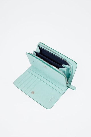 Leren Portefeuille Ninon - Mintgroen