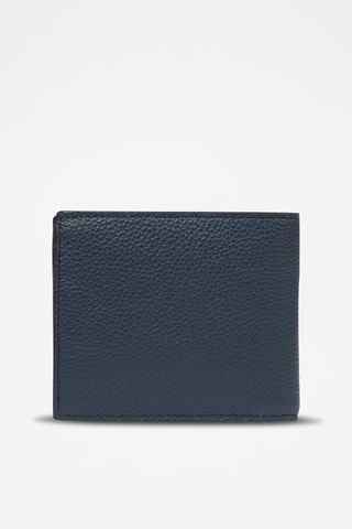Leren Portefeuille Graphic - Petrolblauw